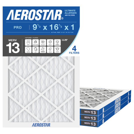 Aerostar 09Hx16Hx1 MERV 13 4 Pack