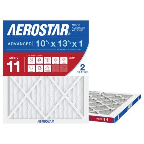 Aerostar 10Hx13Hx1 MERV 11 2 Pack
