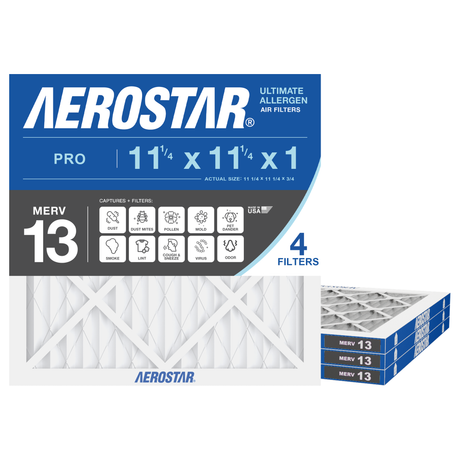 Aerostar 11Dx11Dx1 MERV 13 4 Pack