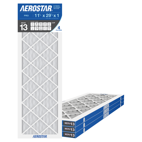 Aerostar 11Hx29Hx1 MERV 13 4 Pack