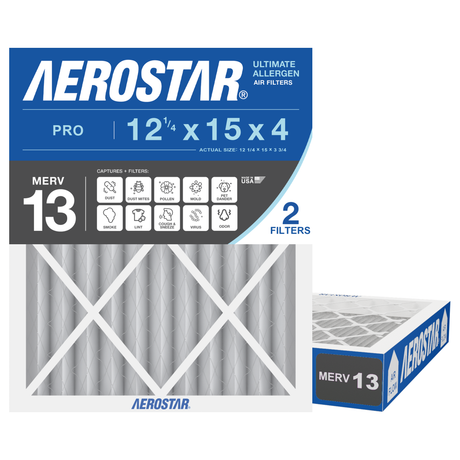 Aerostar 12Dx15x4 MERV 13 2 Pack