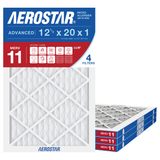 Aerostar 12Hx20x1 MERV 11 4 Pack