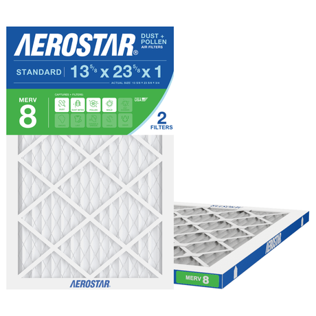 Aerostar 13Kx23Kx1 MERV 8 2 Pack