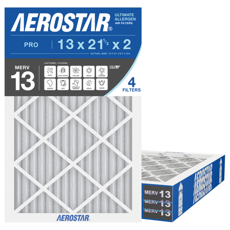 Aerostar 13x21Hx2 MERV 13 4 Pack