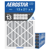 Aerostar 13x21Hx4 MERV 13 12 Pack