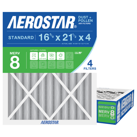Aerostar 16Fx21Hx4 MERV 8 4 Pack