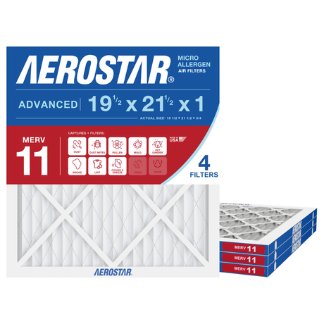 Aerostar 19Hx21Hx1 MERV 11 4 Pack