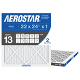 Aerostar 22x24Hx1 MERV 13 2 Pack