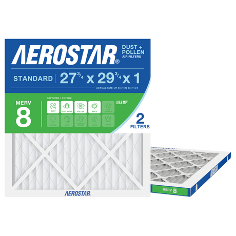 Aerostar 27Mx29Mx1 MERV 8 2 Pack