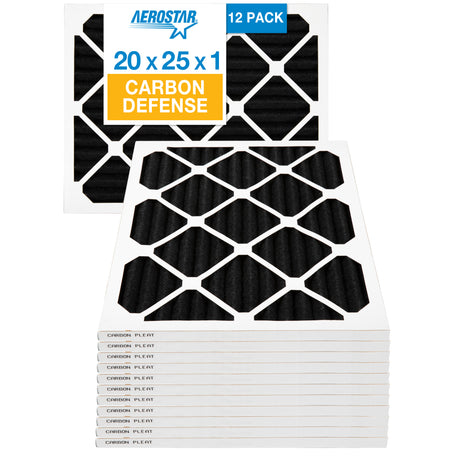 Aerostar 20x25x1 MERV 11 + Carbon Defense / 12