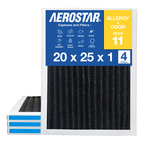 Aerostar 20x25x1 MERV 11 + Carbon / 4